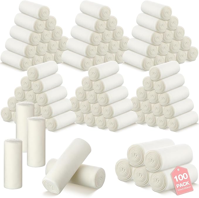 100 Pack Fleece Blankets Bulk 50 x 60 Inch Fleece Throw Blankets Soft Plush Blankets Cozy Polyester Fluffy Blankets for Home Office Travel Camping for All Seasons(Cream White)