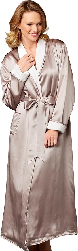 100% Silk, Spa Robe for Women, Il Cieli or Heavenly Collection